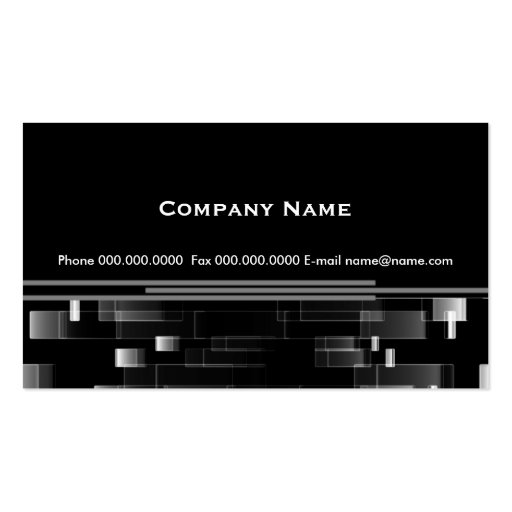 profile black business card (front side)