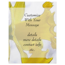 Profile - Bright Yellow Daffodil Flyer Design