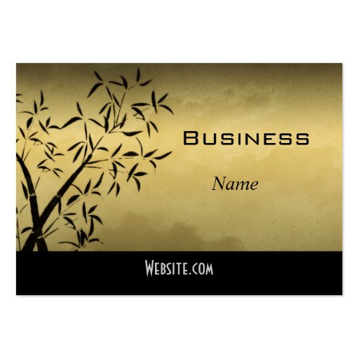 Profile Business Card Asian Gold (front side)
