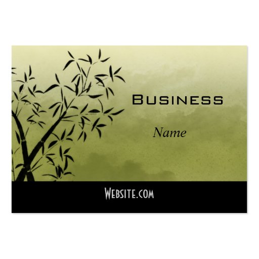 Profile Business Card Asian Green (front side)