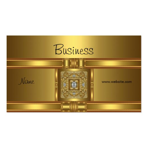 Profile Business Card Gold on Gold  Jewel (front side)