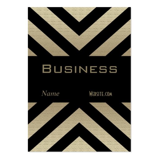 Profile Business Card Retro Pewter Black Stripe (front side)