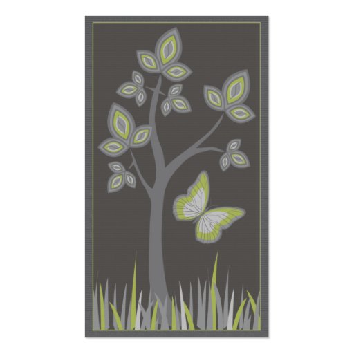 Profile Business Card: Tree with Butterfly (back side)