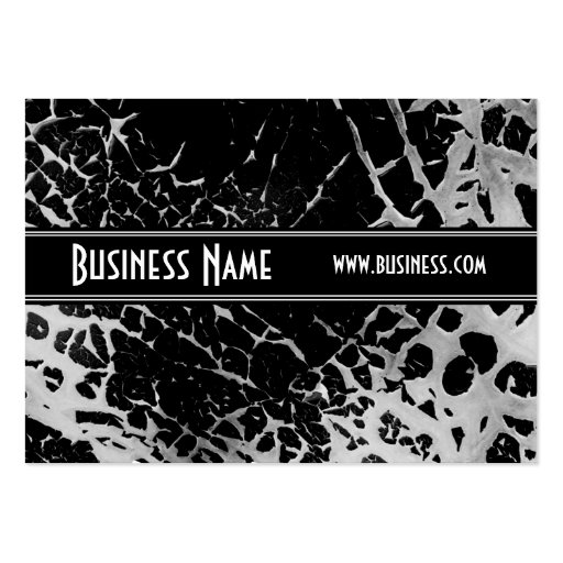 Profile Card Black & White Style Broken (1s) Business Card Templates (front side)