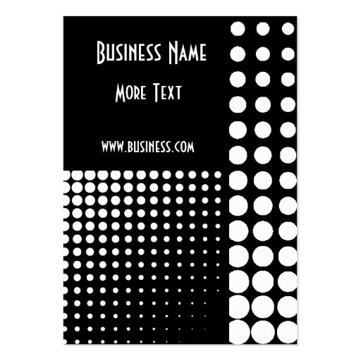 Profile Card Black & White Style Spot (2) Business Cards (front side)