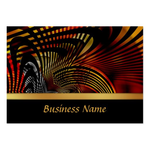 Profile Card Business Abstract Red Gold Design 2 Business Card Templates (front side)