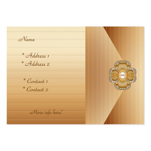 Profile Card Business Coffee Cream Jewel Business Card Template (back side)
