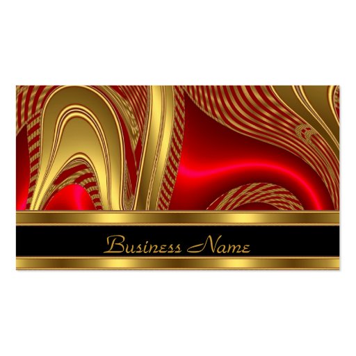 Profile Card Business Elegant Abstract Black Red G Business Card Template (front side)