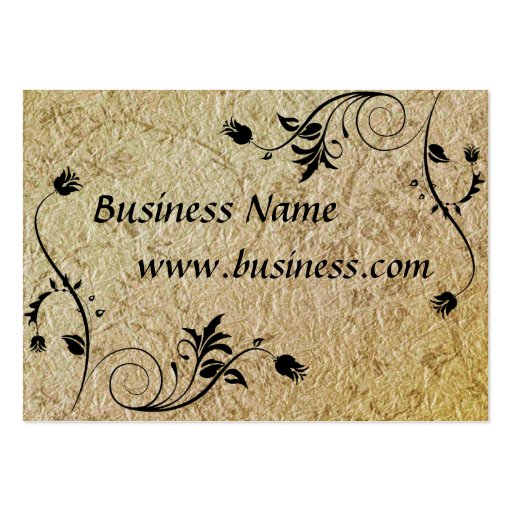Profile Card Business Embossed Old Paper (002G006) Business Card Template (front side)