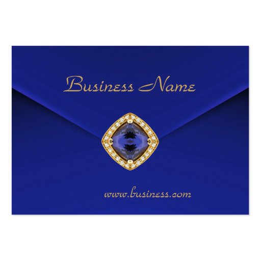 Profile Card Business Rich Blue Velvet Look Business Card Template