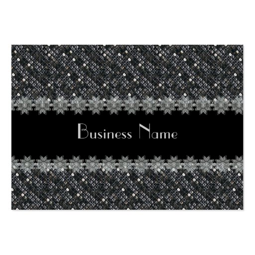 Profile Card Business Sequence Lace (48-037) Business Card Template (front side)