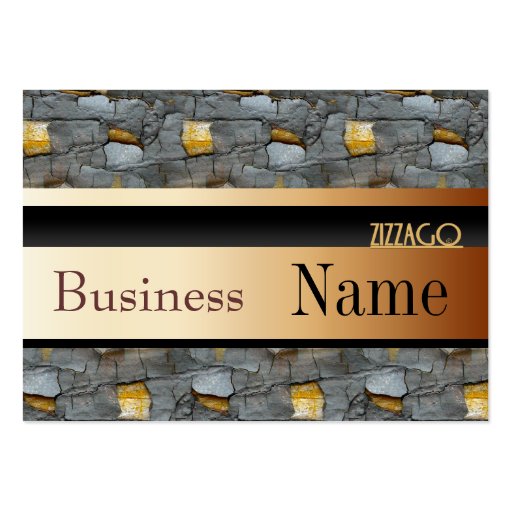 Profile Card Business Tree Black Gold 55 Business Card Templates (front side)
