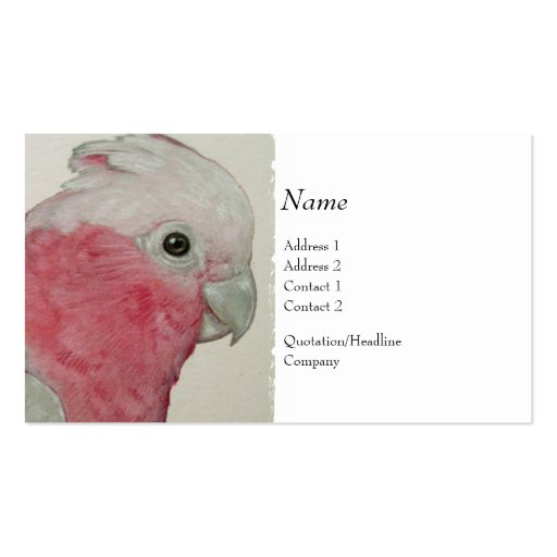 Profile Card - Cockatoo Business Card Templates