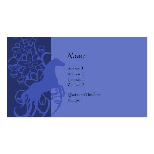 Profile Card - Decorative Horse Business Cards