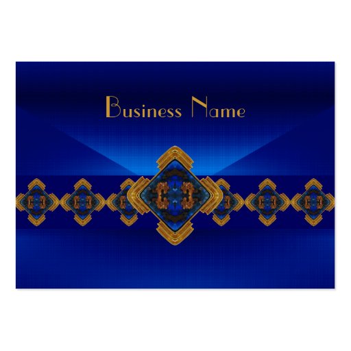 Profile Card Royal Blue Motif Delight Design Business Card Templates (front side)