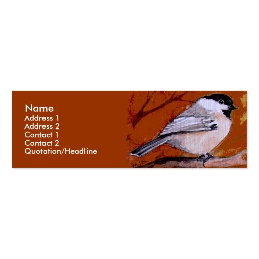 Profile Card Template - Bird Business Card Template (front side)