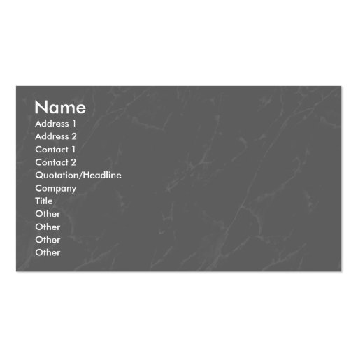 Profile Card Template - Grey Marble Texture Business Card Template (front side)