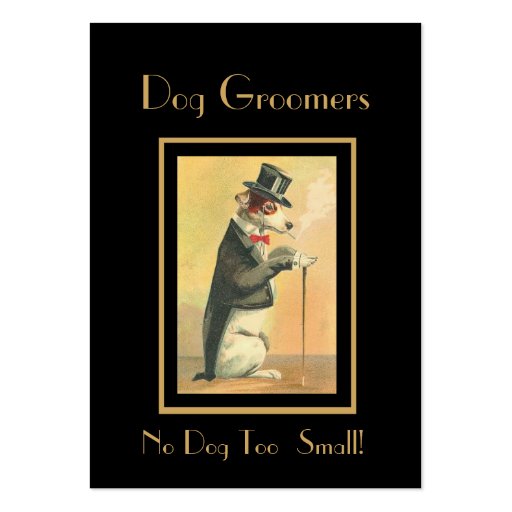 Profile Card Vintage Dog Groomers 4 Business Card