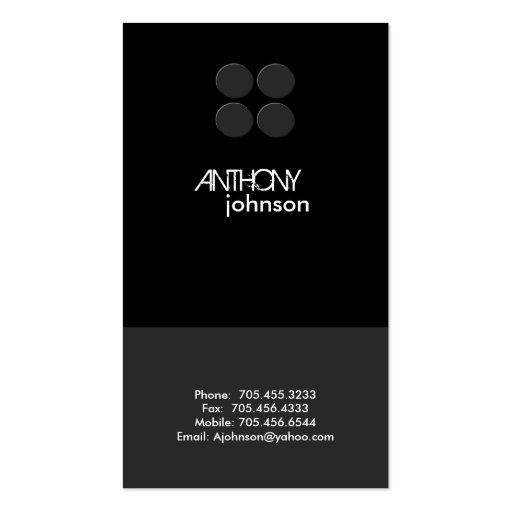 Profile Cards | Modern Business Card (front side)