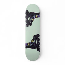 Profile of in-line skates shoe skateboards