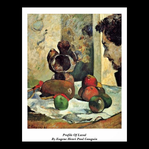 Profile Of Laval By Eugene Henri Paul Gauguin Poster