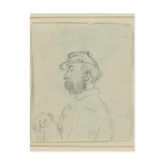Profile of Soldier postcard