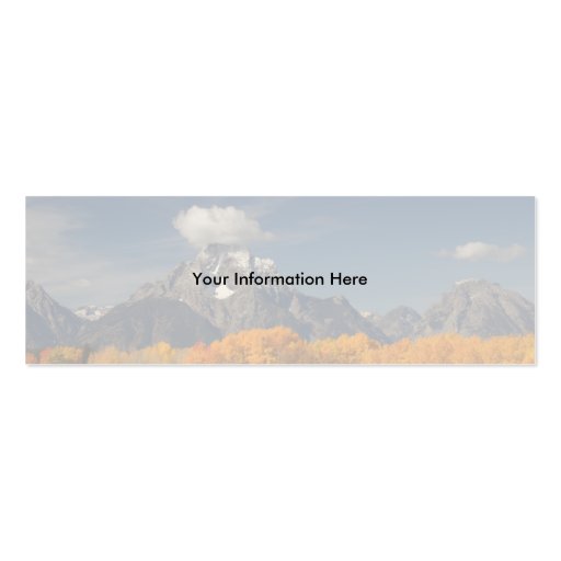 profile or business card, oxbow bend