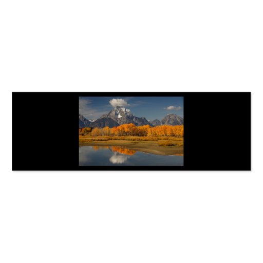 profile or business card, oxbow bend (back side)