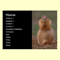 profile or business card, prairie dog business cards