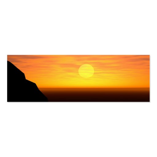 Profilecard: Sunset/Sunrise Business Card (back side)