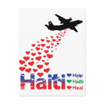 Profit to Unicef - Haiti-Air-Drop Postcard