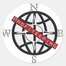 profiteering round stickers