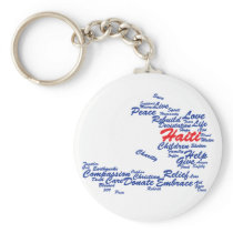 Profits to Unicef - Haiti Tag Map Key Chain