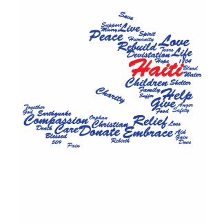Profits to Unicef - Haiti Tag Map shirt