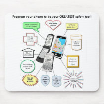 Program Your Cell Phone for Safety mousepads