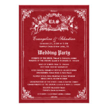 Programas del boda del guión del cuento de hadas invitación