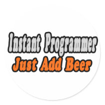 Programmer...Add Beer stickers by Programmer_Shirts Programmer...Add Beer stickers