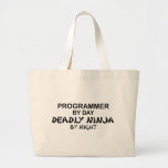 Programmer Deadly Ninja by Night Canvas Bags