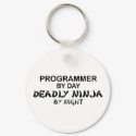 Programmer Deadly Ninja by Night keychains