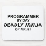 Programmer Deadly Ninja by Night Mouse Mat