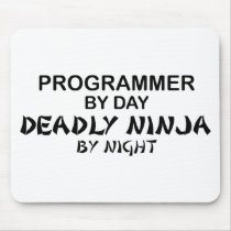 Programmer Deadly Ninja by Night Mouse Mat