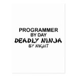 Programmer Deadly Ninja by Night Postcards