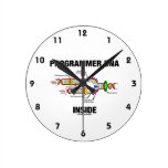Programmer DNA Inside (DNA Replication) Round Clock