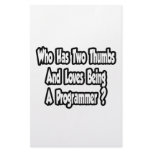 Programmer Joke...Two Thumbs Stationery Design