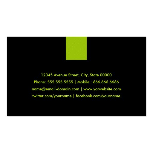 Programmer Modern Mint Green Business Card Templates (back side)