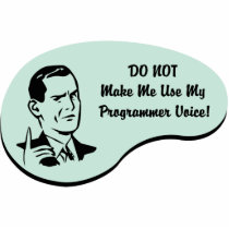 Programmer Voice photo sculptures