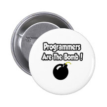 Programmers Are The Bomb! Pinback Button