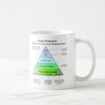 Programmers Food Pyramid mugs by osteele Programmers Food Pyramid mugs