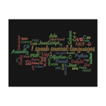 Programmers Have Multiple Programming Skills Postcard
