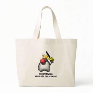Programmers Know How To Hack Code (Open Source) bag